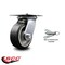 Service Caster 5 Inch Heavy Duty Rubber on Aluminum Caster with Roller Bearing and Swivel Lock SCC-35S520-RAR-BSL - alternate 5